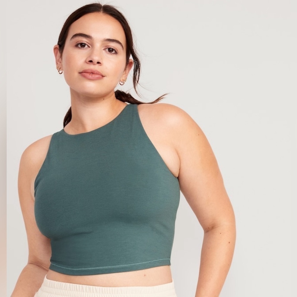 NWT! Jade Shadow Light Support PowerChill Longline Sports Bra Tank  🏃‍♀️